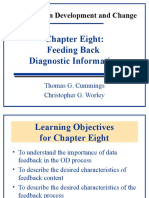 Organization Development and Change: Chapter Eight: Feeding Back Diagnostic Information