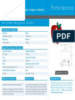 Ficha Técnica Purificador FR2 Manzana