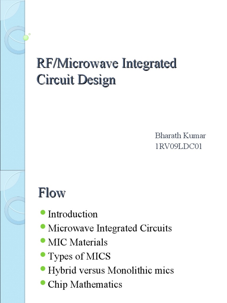 RF/Microwave Integrated Circuit Design | PDF | Electrical Resistance ...