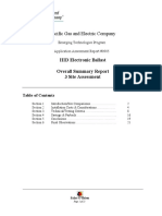Pacific Gas and Electric Company: HID Electronic Ballast Overall Summary Report 3 Site Assessment