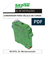 Manual de instruções conversor célula de carga