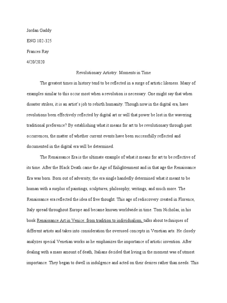 Artistic Movement Research PDF Renaissance Expressionism
