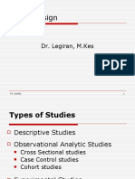 Study Design: Dr. Legiran, M.Kes