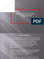 Penetapan Tujuan Organisasi