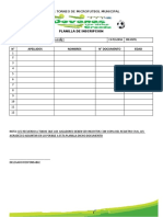 Planilla e de Inscripcion Microfutbol