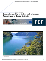 Denuncian Cambio de Limites en Frontera Con Argentina en La Region de Aysen Diario El Dia150361 PDF
