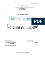 Le Coût Du Capital