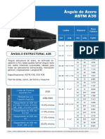 Ángulo de Acero Astm A36