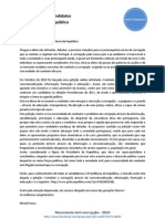 Carta Aberta - Movimento Anti-Corrupção