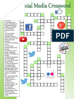 Social Media Crossword