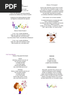 Canciones de saludo para niños | PDF | Artes del Lenguaje y Comunicación