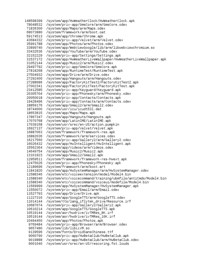Android System APKs Overview | PDF | Data Compression | Mobile Software