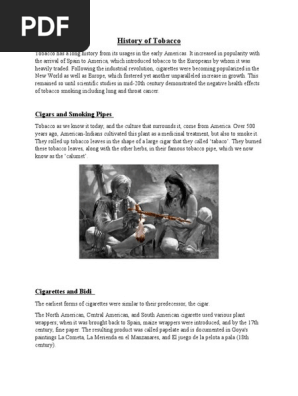 Evolution of Tobacco Use and Products | PDF | Cigarette
