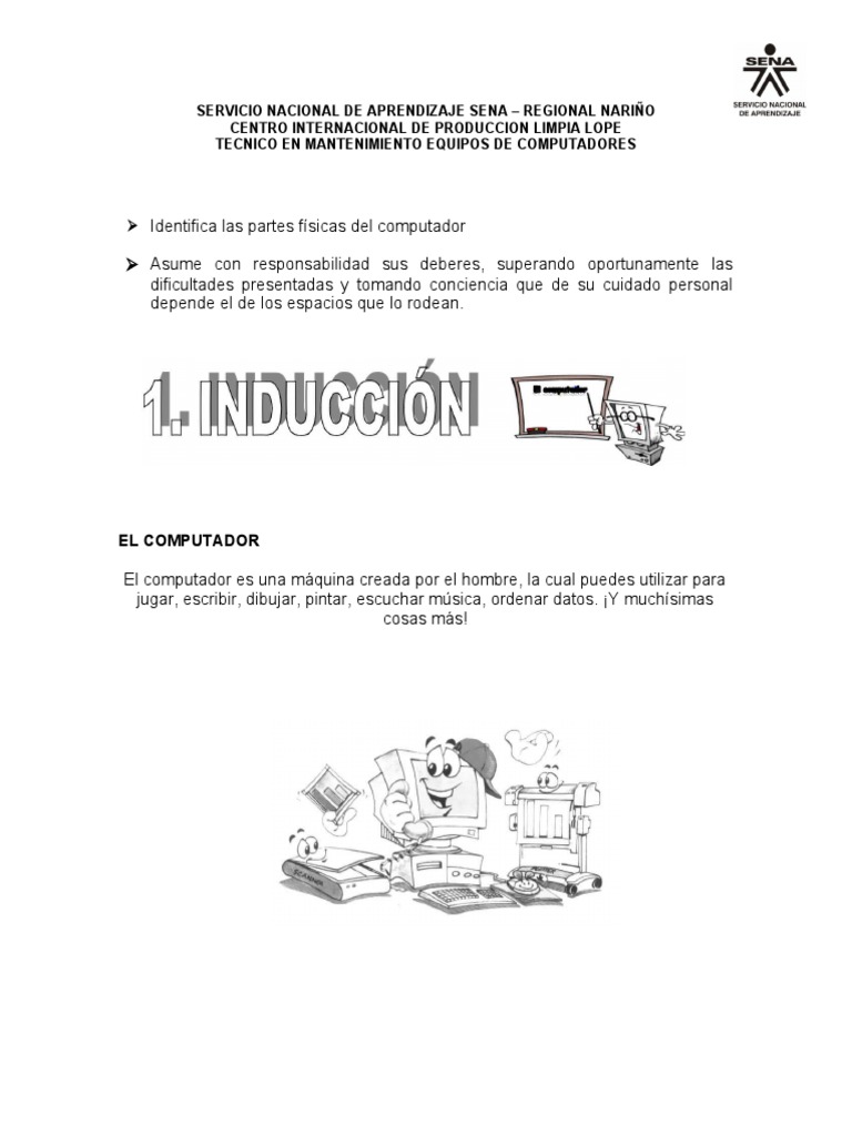 Actividad de Computadores | PDF | Hardware de la computadora | Áreas de ...
