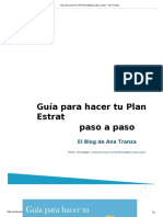 Guía para Hacer Tu Plan Estrat Paso A Paso: El Blog de Ana Trenza