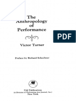 The Anthropology of Performance: Victor Turner