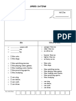 Speed dating profile generator