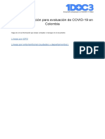 Evaluación de COVID-19 en Colombia