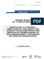 Regulación proceso adjudicación frecuencias radiodifusión