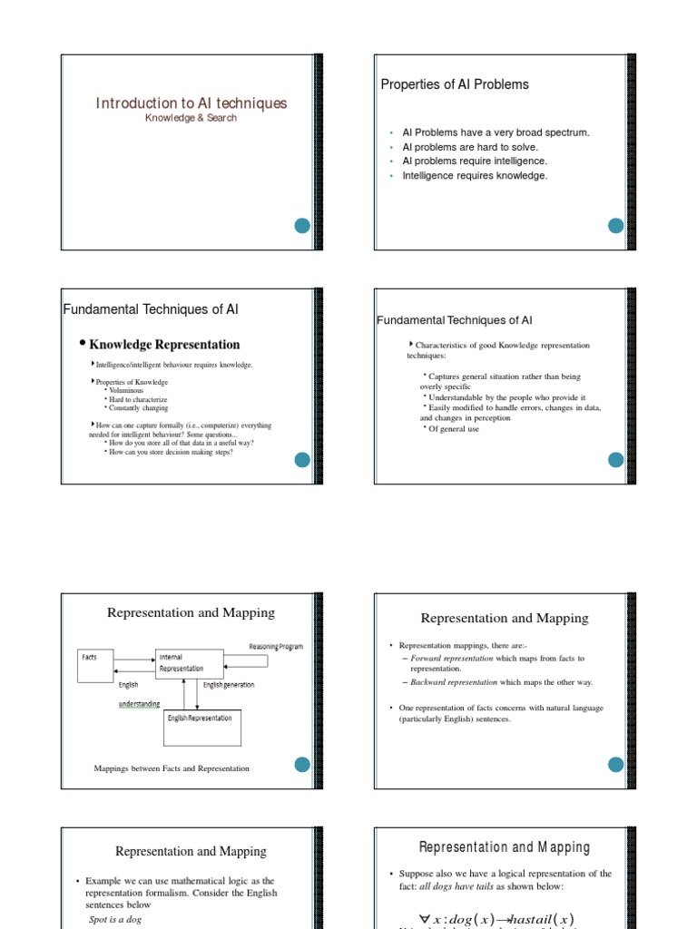 AI Techniques: Knowledge Representation | PDF | Artificial Intelligence ...