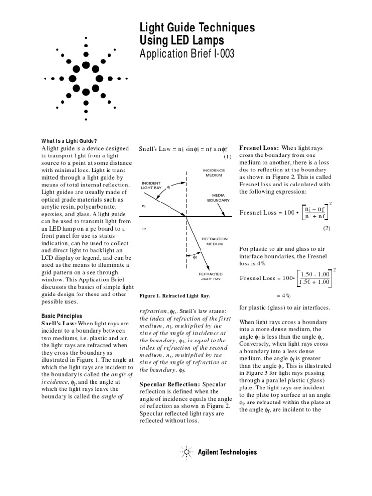 Lightpipe Design | PDF | Refraction | Natural Philosophy