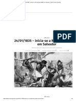 24_01_1835 - inicia-se a Revolta dos Malês em Salvador - Diário Causa Operária