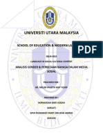 Tugasan 2 (Pair) - Analisis Laporan Gender & Bahasa FIZA DAN DIKA