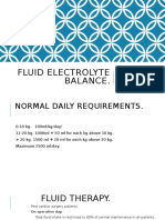 Fluid Electrolyte Balance