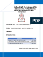 TENDECIAS EN EL SECTOR ALIMENTOS - Resumen PDF