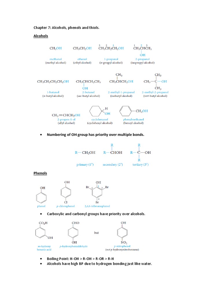 Organic Chemistry Chemy220 Chapter 7 | PDF | Acid | Alcohol