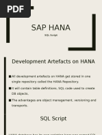 Sap Hana: SQL Script