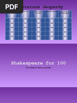 edu 214 - literature jeopardy