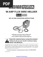 90 Amp Flux Wire Welder: Set Up and Operating Instructions