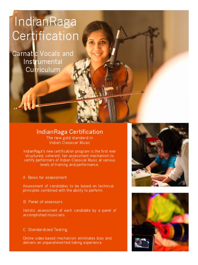 IndianRaga Certification Overview | PDF | Classical And Art Music ...