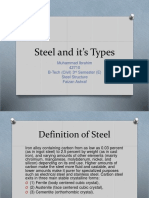 Types of Steel: Carbon, Alloy, Stainless & Tool