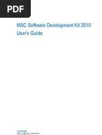 MSC Software Development Toolkit Users Guide 2010