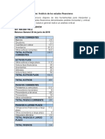 Taller. Analisis de Los Estados Financieros