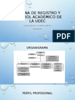 Oficina de Registro Y Control Académico de La Udec: Laura María Celemín Romero Aprendiz