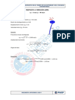 Respuesta en El Tiempo de Un Sistema de 1 GDL Con Masa Concentrada PDF