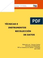 Técnicas e Instrumentos II