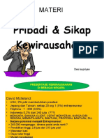 Pribadi & Sikap Wirausaha