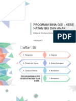 Program Bina Gizi - Kesehatan Ibu Dan Anak