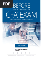 CFA 580882 Before You Take The Exam EBook PDF