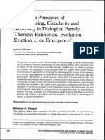 The Milan Principles of Hypothesising Circularity and Neutrality in Dialogical Family Therapy: Extinction Evolution Eviction... or Emergence?