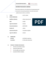 INFORME PSICOLOGICO - Chavesta Leon (Vendedora)