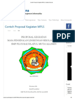 Contoh Proposal Kegiatan MPLS - Catatan Nurkana