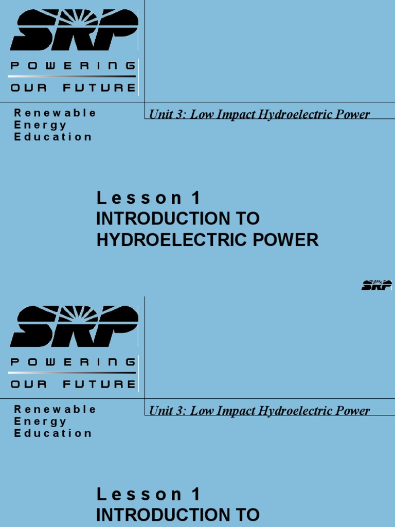 Introduction to Hydroelectric Power | PDF | Hydroelectricity | Power ...