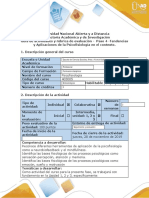 Guía de actividades y rúbrica de evaluación - Paso 4 - Tendencias y Aplicaciones de la Psicofisiología en el contexto.docx