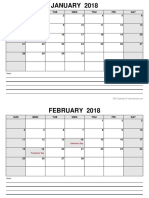 2018 Blank Calendar PDF 04 PDF