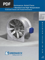 High Performance Axial Fans: Model RA - Standard and High Temperature